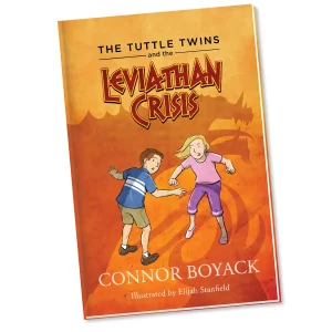 Portada del libro de la Crisis del Leviatán de los Tuttle Twins (Mellizos Tuttle)